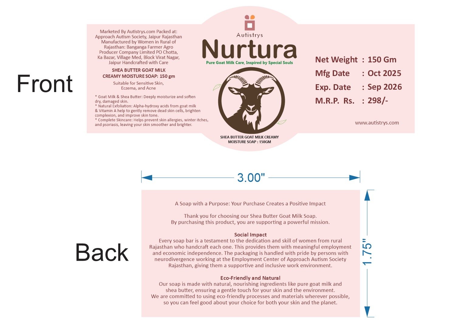 Nurtura Goat Milk Soap - Image 3